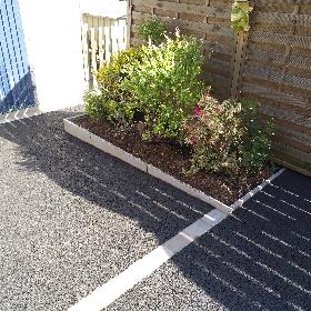 Aménagement en béton drainant