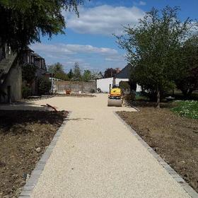 Réalisation d'un chemin en émulsion